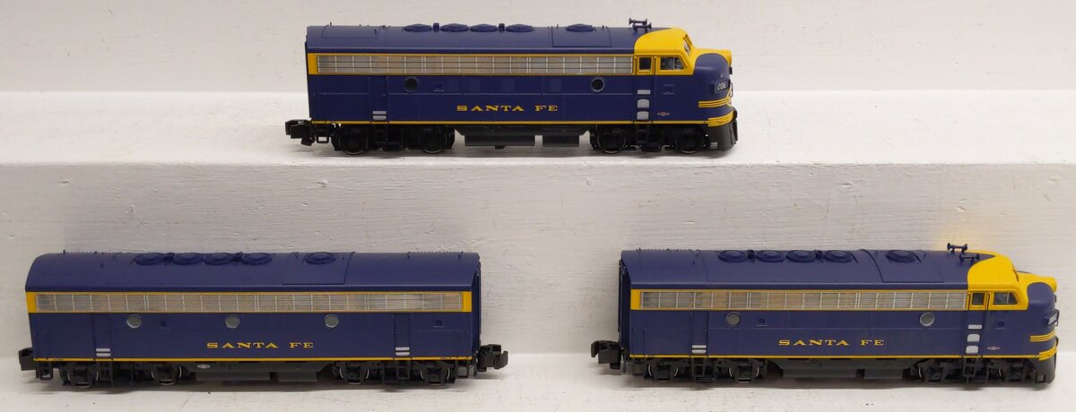 S-Helper 00901 S Gauge AT&SF F7 ABA AC/DC Diesel Locomotives #206 EX/Box
