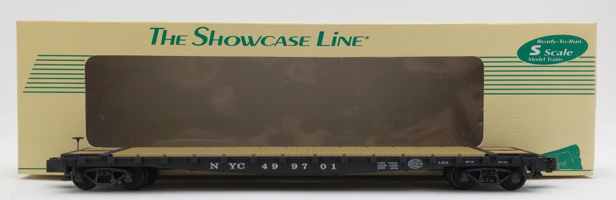 S-Helper 00211 S Gauge New York Central Standard Flatcar #499701 LN/Box