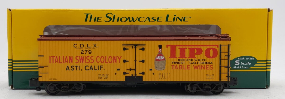 S-Helper 01033 S Gauge CDLX Tipo Wine Reefer Car #279 LN/Box