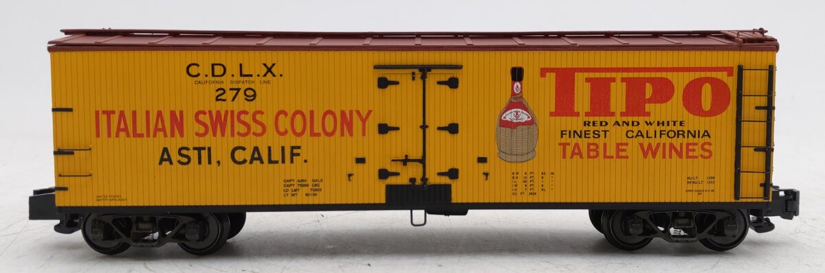 S-Helper 01033 S Gauge CDLX Tipo Wine Reefer Car #279 LN/Box