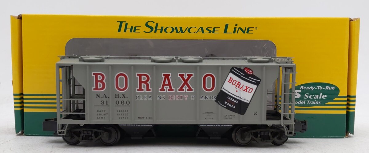 S-Helper 01149 S Scale Boraxo PS-2 2-Bay Covered Hopper #31060 LN/Box