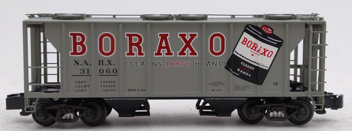 S-Helper 01149 S Scale Boraxo PS-2 2-Bay Covered Hopper #31060 LN/Box