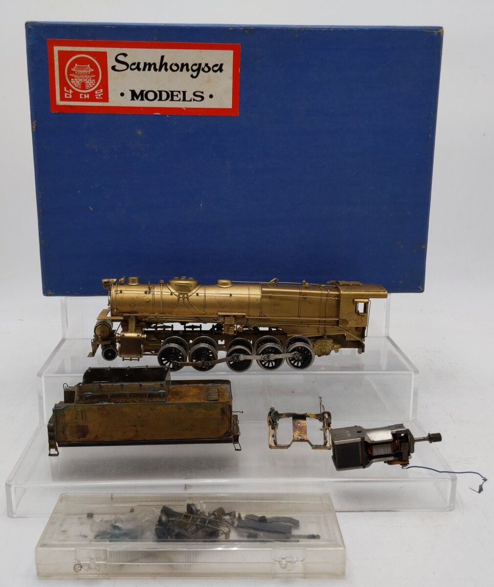 Samhongsa SH-109 HO Brass PRR 2-10-2 Class N1S Steam Locomotive & Tender/Box