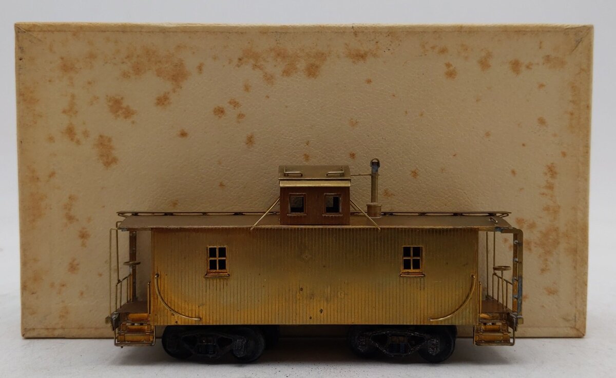 Trains Inc. HO Scale BRASS PRR Wood Caboose EX/Box