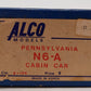 Alco Models X-124 HO Brass Pennsylvania N6-A Cabin Car VG/Box