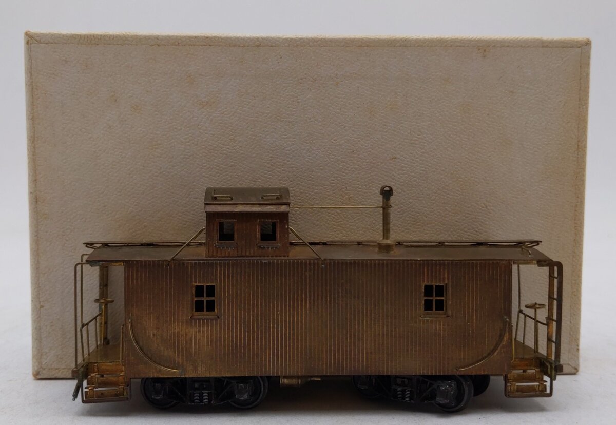 Trains Inc. HO Scale BRASS Pennsylvania Railroad Wood Caboose EX/Box