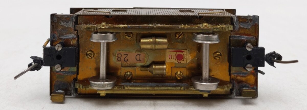 Trains, Inc. 04 HO Brass PRR 4 Wheel Caboose - unpainted EX/Box