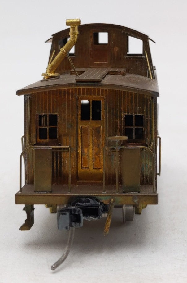 Trains, Inc. 04 HO Brass PRR 4 Wheel Caboose - unpainted EX/Box