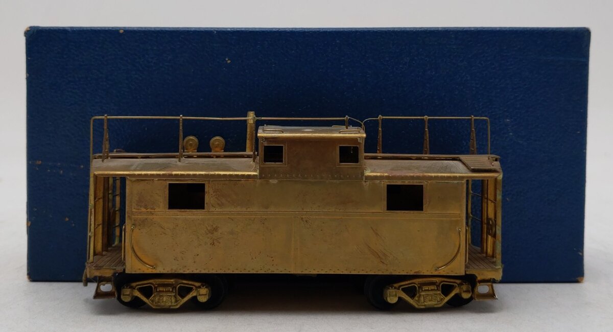 Alco Models X-102 HO Brass PRR N-5b Caboose - unpainted EX/Box