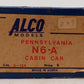 Alco Models X-124 HO Brass Pennsylvania N6-A Cabin Car VG/Box