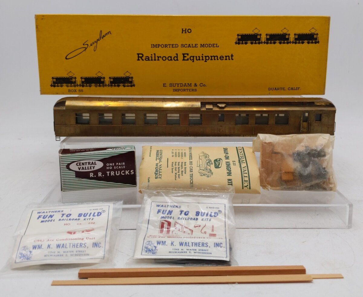 E. Suydam & Co RR-3 BRASS HO Scale Passenger Dining Car Kit EX/Box
