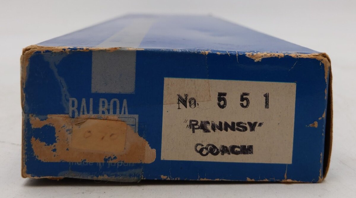 Balboa 551 HO BRASS Pennsylvania Coach Passenger Car EX/Box