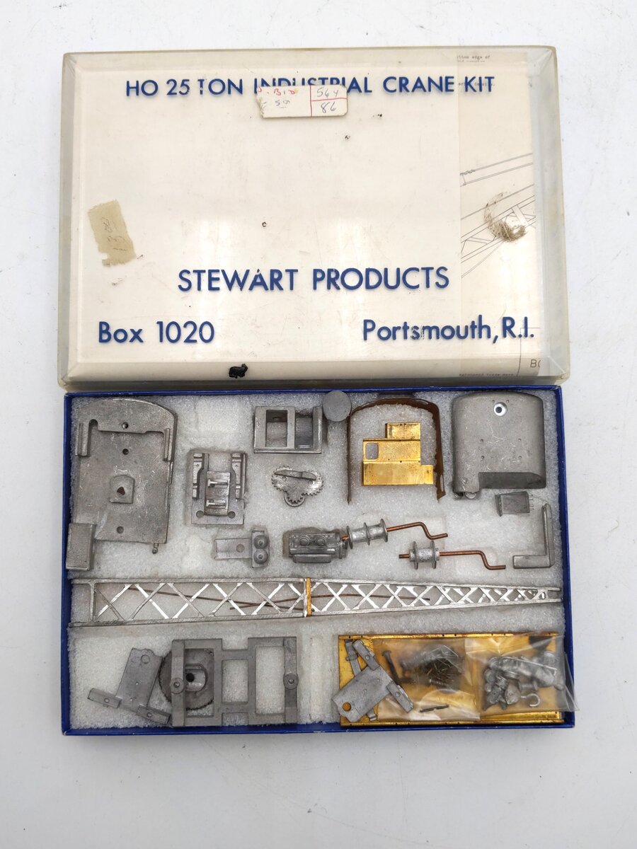 Stewart Products HO Scale Industrial 25 Ton Crane Kit EX/Box