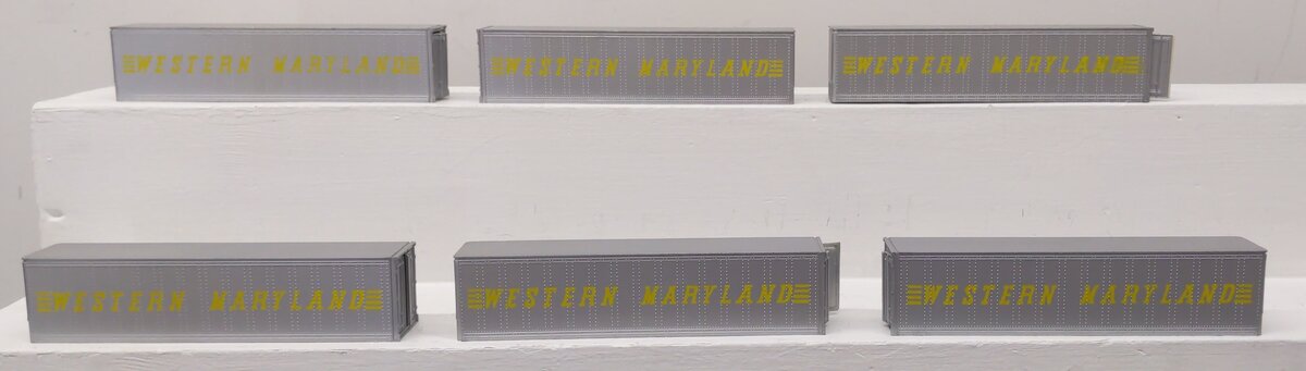 Western Maryland S Scale Containers [6] EX