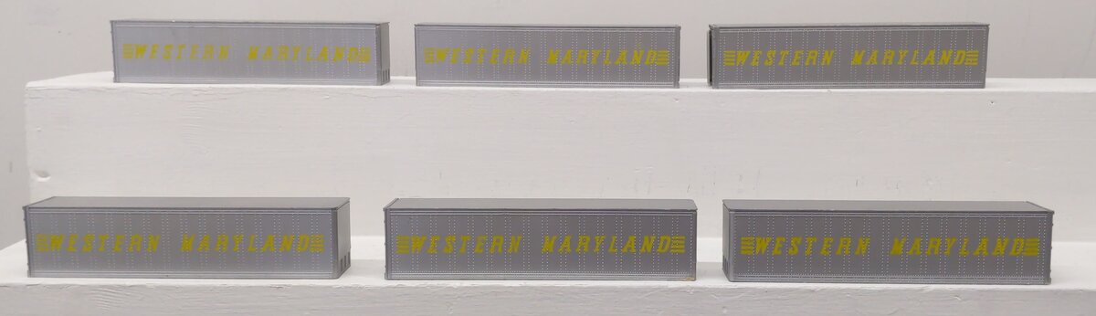 Western Maryland S Scale Containers [6] EX