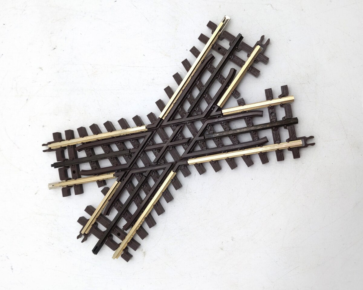 Atlas 6081 O Gauge 45° Nickel Silver Track Crossing 21st Century Track System EX