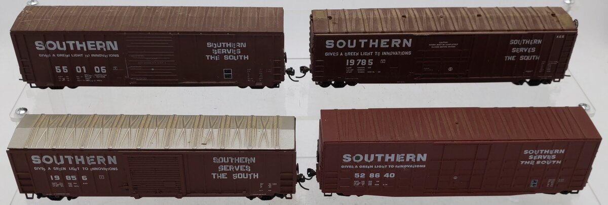 Roundhouse HO Scale Southern Railway Assorted Boxcars [4] VG