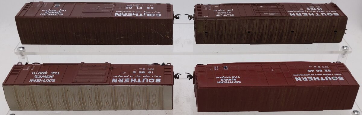 Roundhouse HO Scale Southern Railway Assorted Boxcars [4] VG
