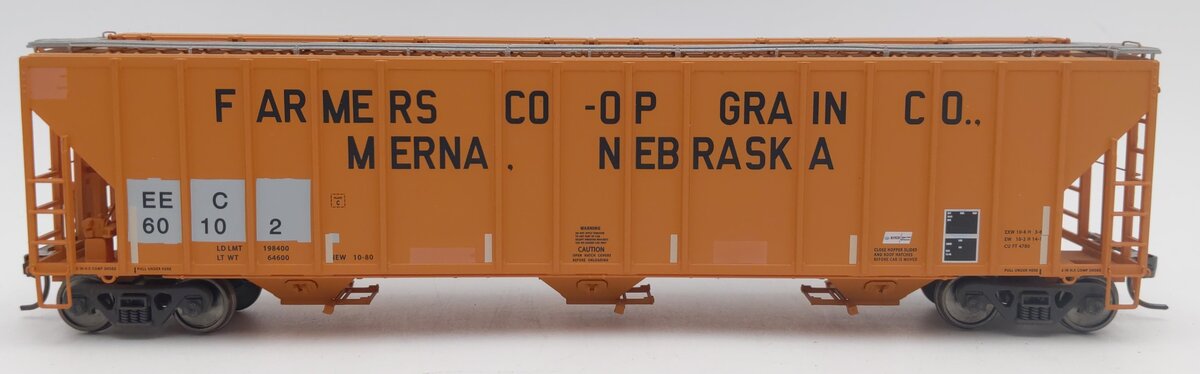 Walthers 932-41213 HO Scale EEC Evans 4780 3-Bay Covered Hopper Car #60102 EX/Box