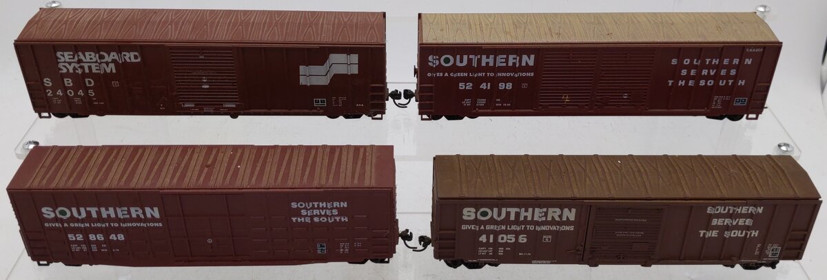 Roundhouse HO Scale Southern Railway Assorted Boxcars [4] VG