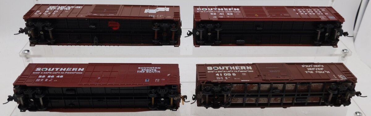 Roundhouse HO Scale Southern Railway Assorted Boxcars [4] VG