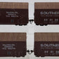 Roundhouse 1904 HO Scale Southern Railway Boxcars #550106 [4] VG