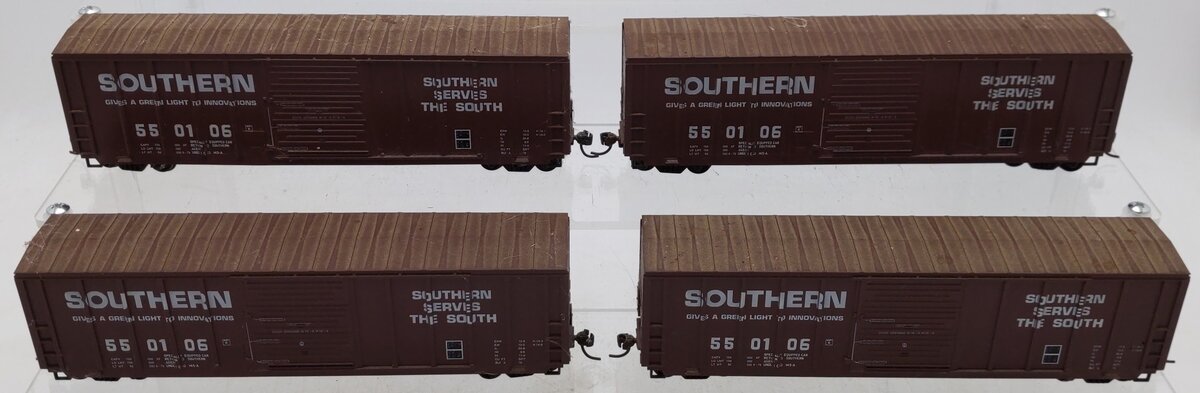 Roundhouse 1904 HO Scale Southern Railway Boxcars #550106 [4] VG