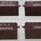 Roundhouse 1904 HO Scale Southern Railway Boxcars #550106 [4] VG