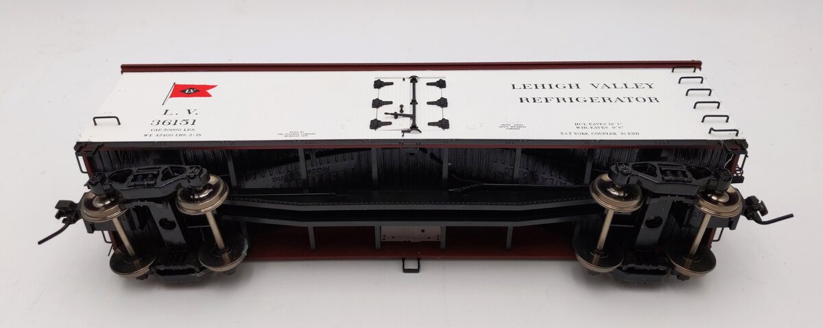 Atlas 9113-2 O Scale Lehigh Valley 40' Woodside Reefer Car #36151 (2-Rail)/Box
