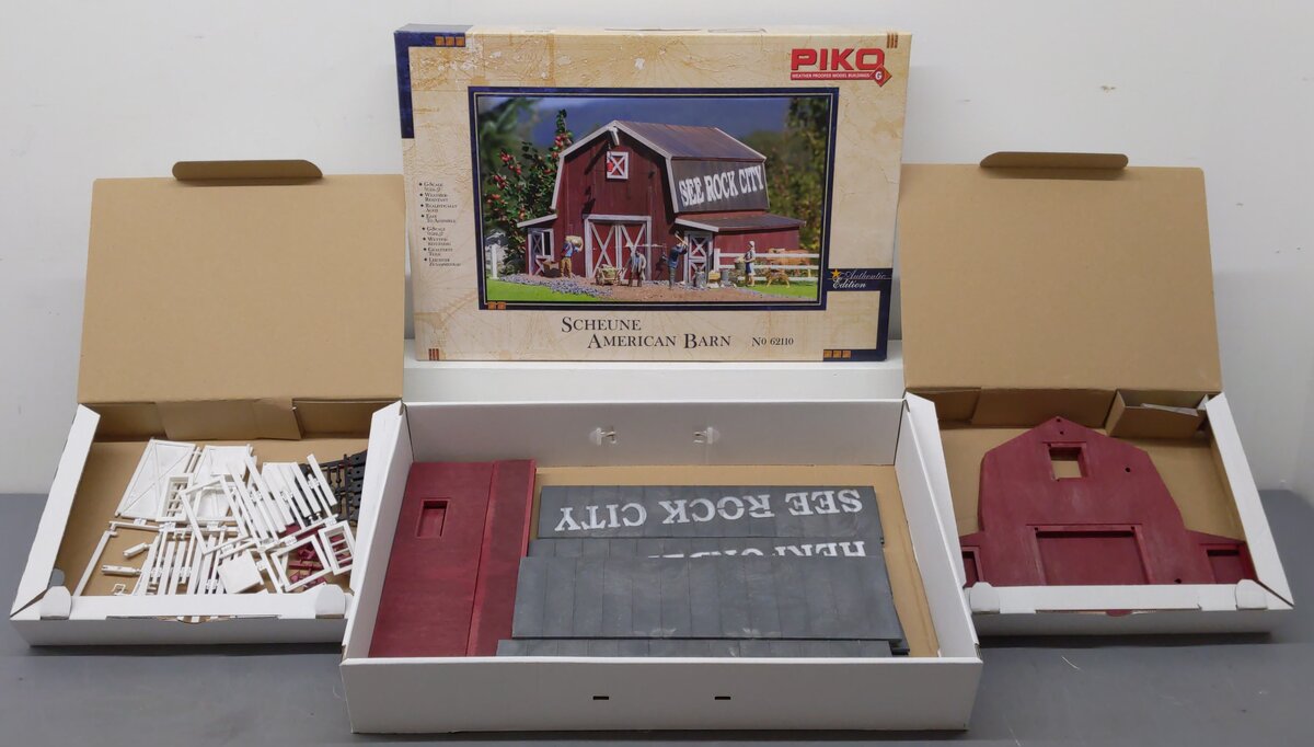 Piko 62110 G Red American Barn Building Kit LN/Box