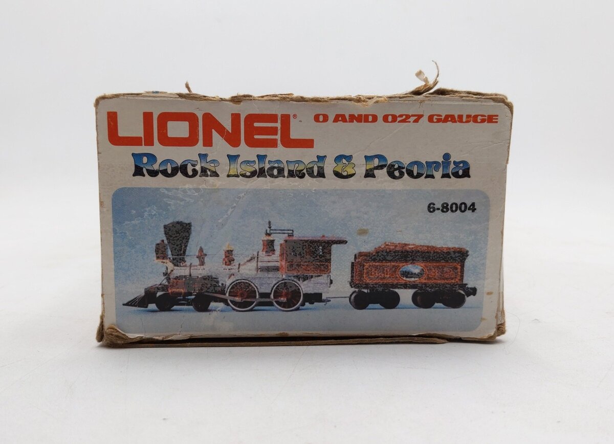 Lionel 6-8004 O Rock Island & Peoria Steam Locomotive & Tender EX/Box