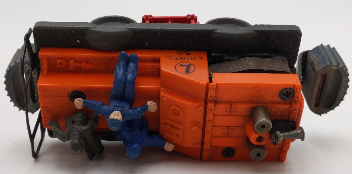 Lionel 50 Vintage O Gauge Postwar Motorized Gang Car w/3 Figures