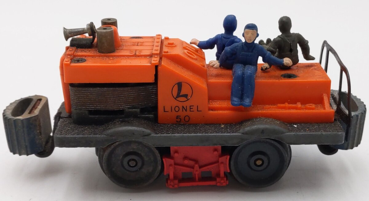 Lionel 50 Vintage O Gauge Postwar Motorized Gang Car w/3 Figures