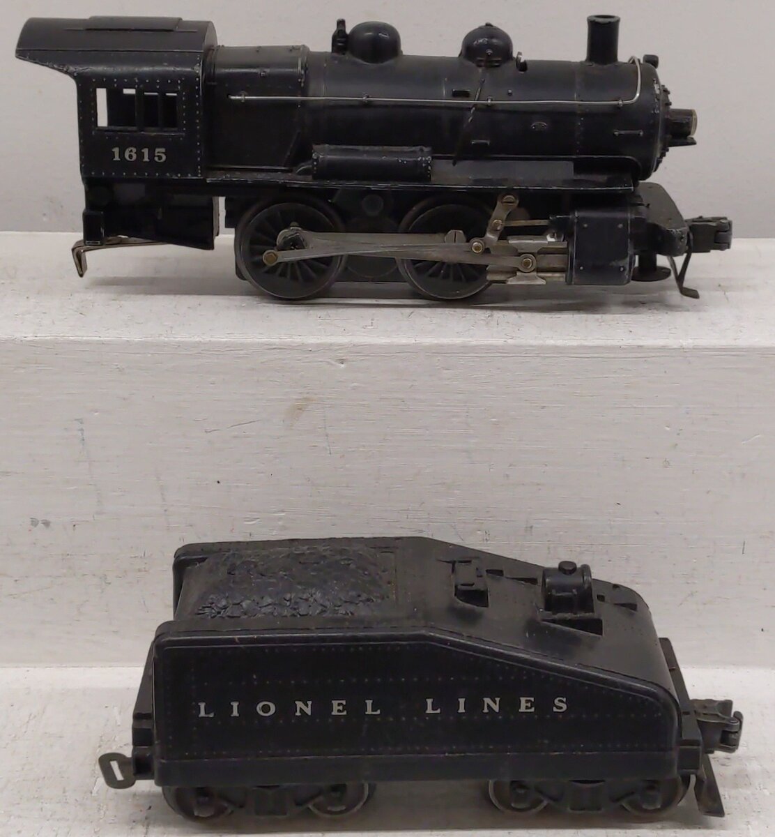 Lionel 1615 Vintage O 0-4-0 Diecast Steam Switcher Locomotive & Tender VG