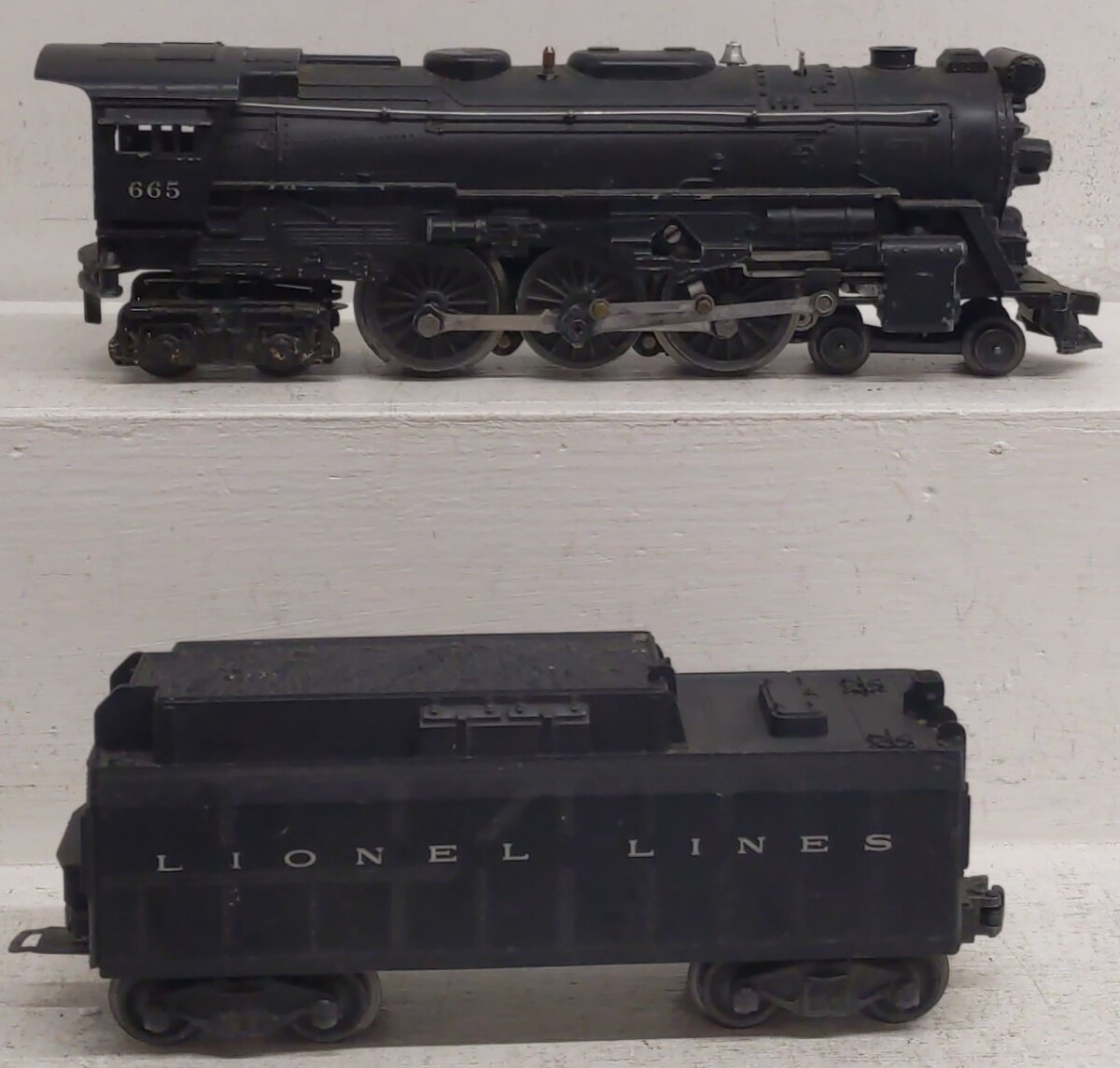 Lionel 665 Vintage O 4-6-4 Steam Locomotive with 6026W Tender VG