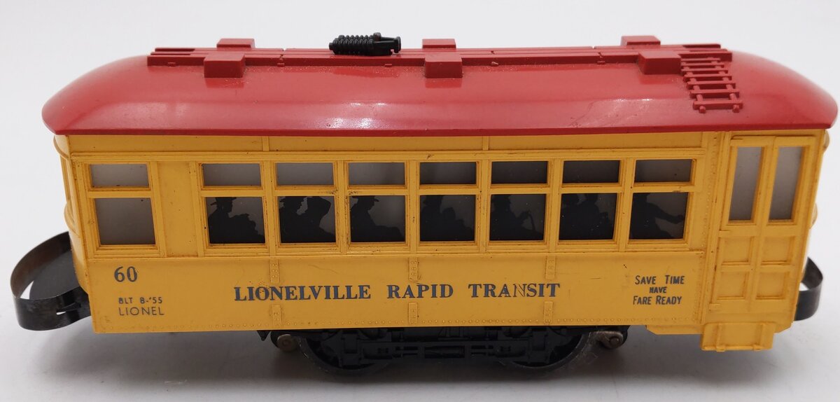 Lionel 60 Vintage O Lionelville Motorized Rapid Transit Trolley