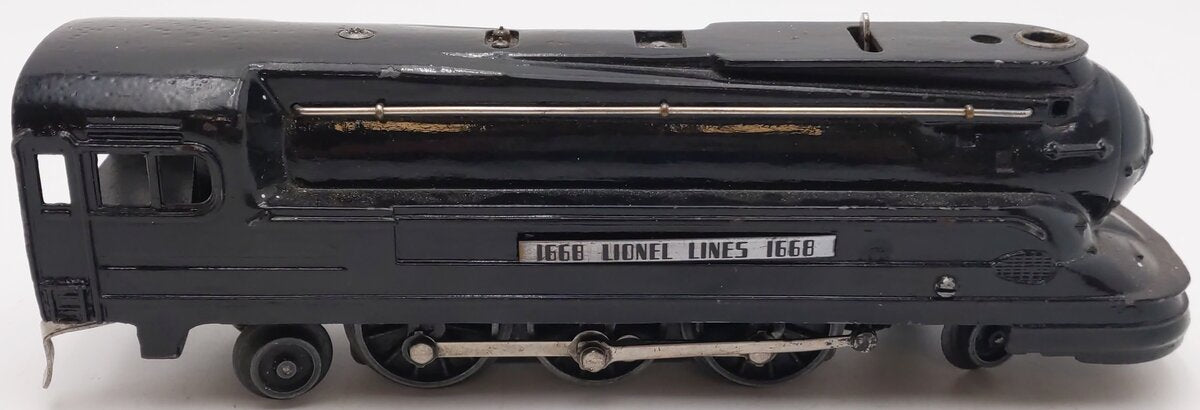 Lionel 1668 Vintage O 2-6-2 LL Gunmetal Torpedo Steam Locomotive