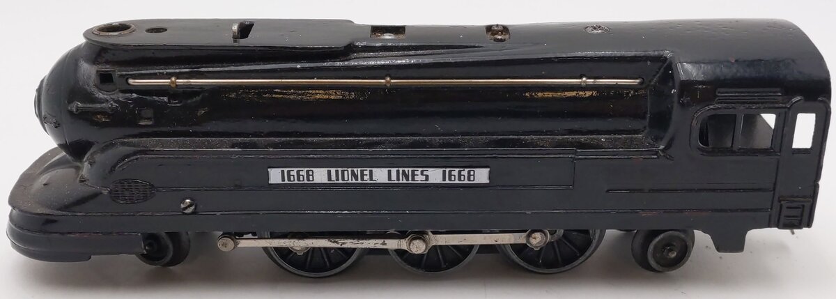 Lionel 1668 Vintage O 2-6-2 LL Gunmetal Torpedo Steam Locomotive