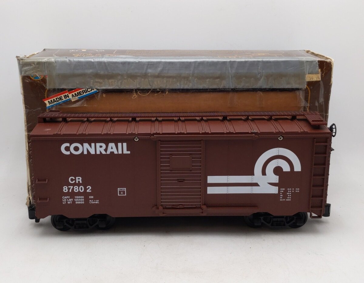 Lionel 8-87802 G Scale Conrail Boxcar w/E.T.D. EX/Box