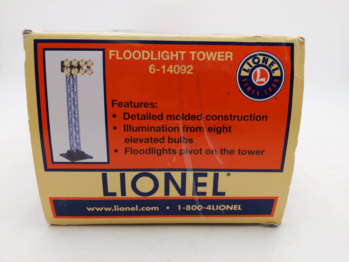 Lionel 6-14092 O Gauge 8-Light Floodlight Tower EX/Box