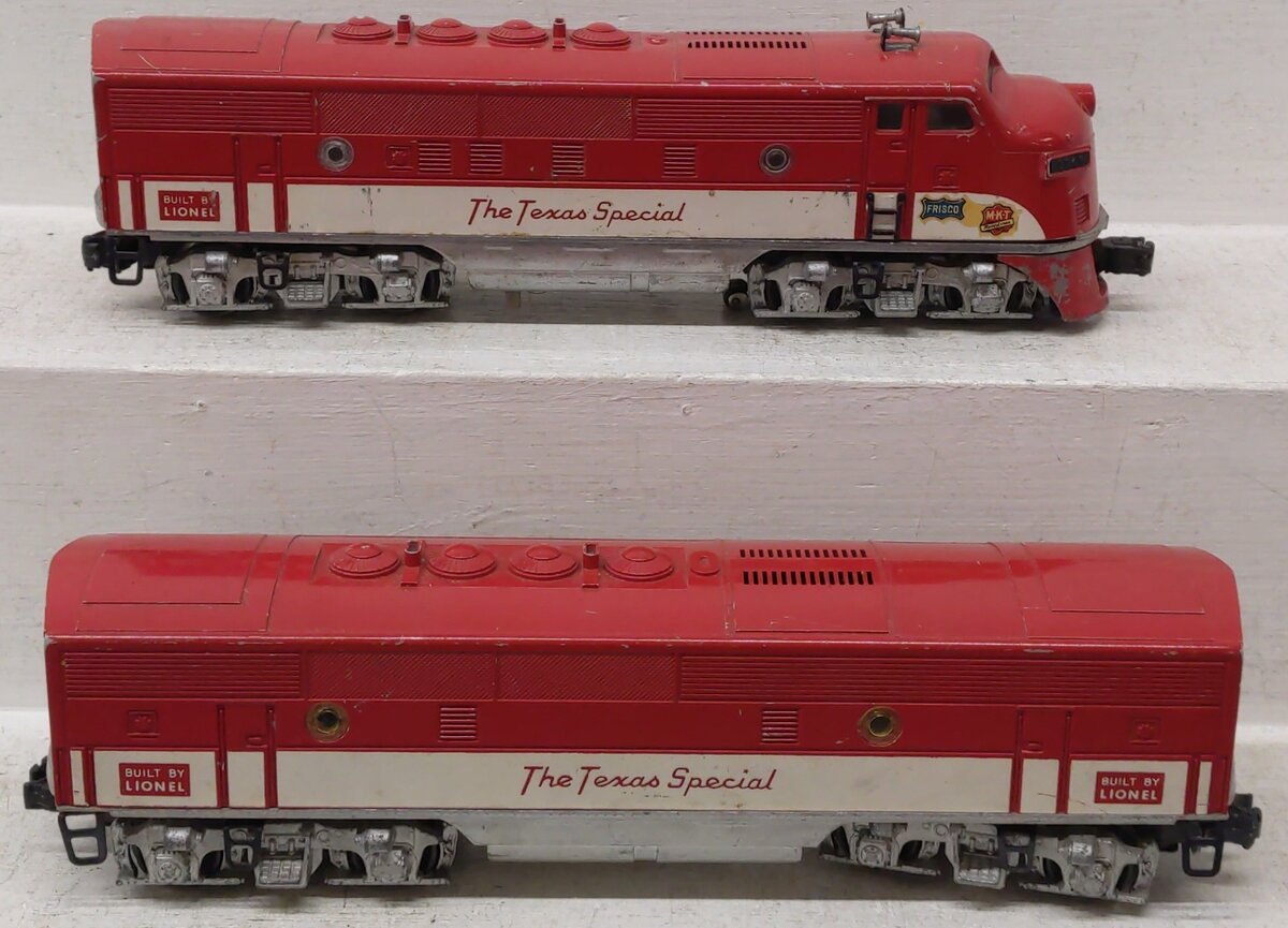 Lionel 2245 Vintage O Gauge Texas Special F-3 AB Diesel Set VG