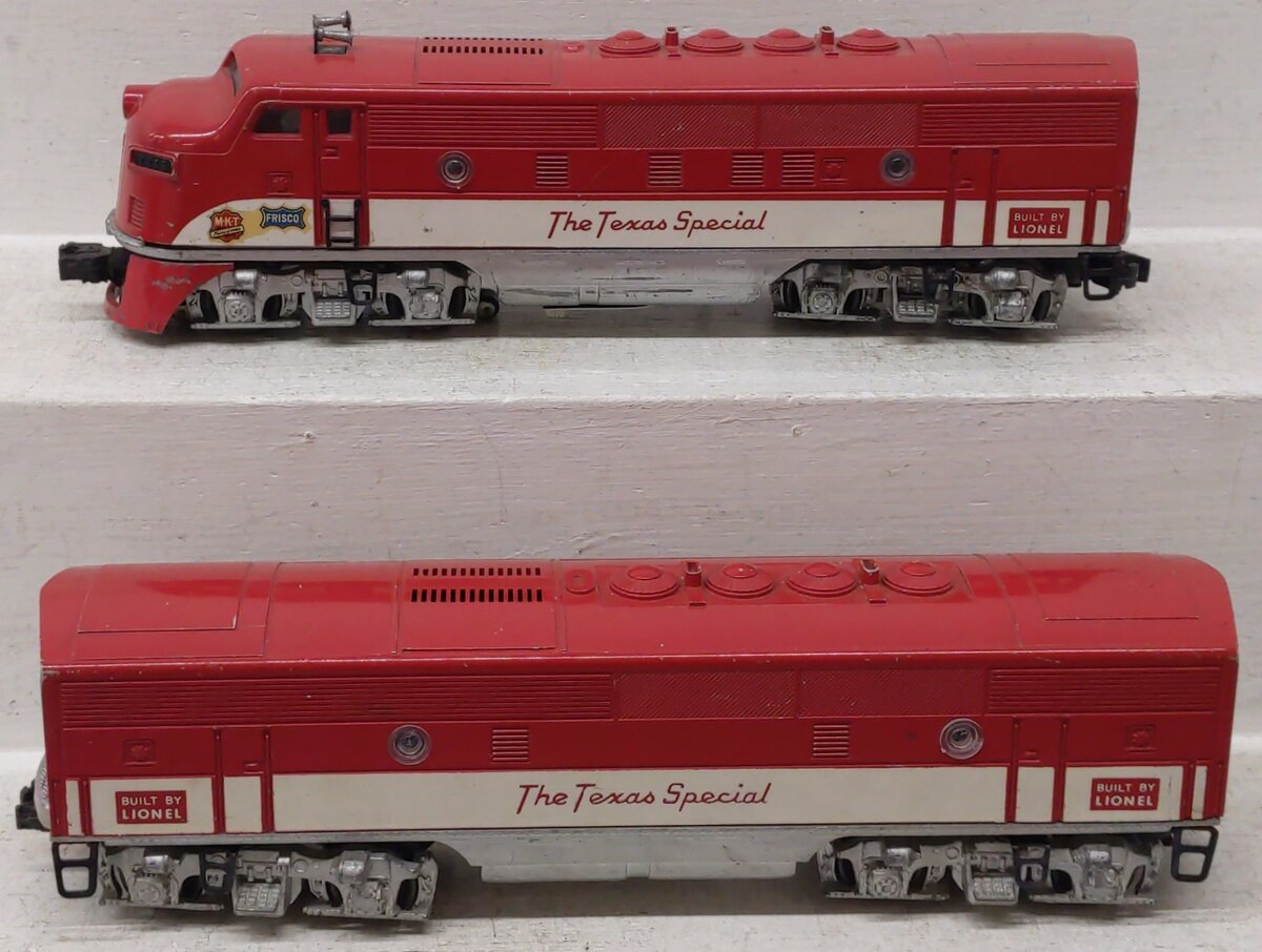 Lionel 2245 Vintage O Gauge Texas Special F-3 AB Diesel Set VG