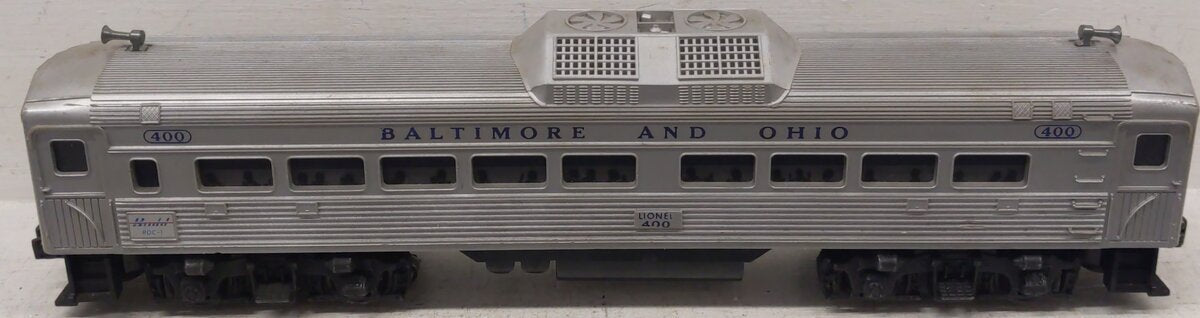 Lionel 400 Vintage O Powered Baltimore & Ohio Commuter Car VG