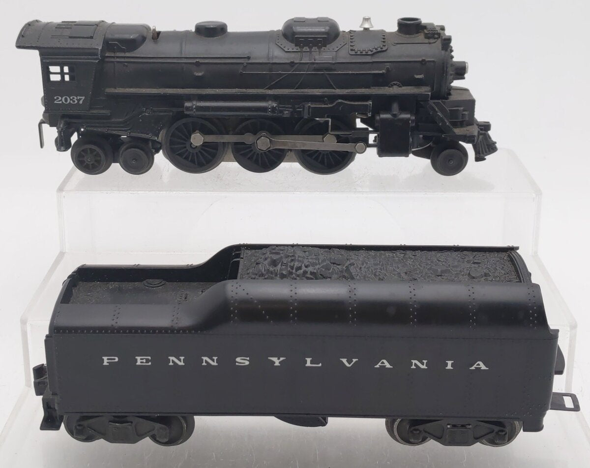 Lionel 2037 Vintage O 2-6-4 Die-Cast Steam Locomotive w/ 2046W Tender VG