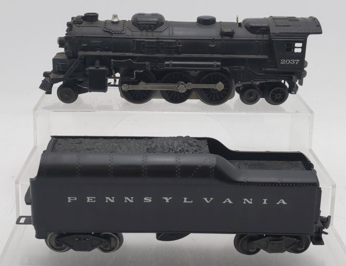 Lionel 2037 Vintage O 2-6-4 Die-Cast Steam Locomotive w/ 2046W Tender VG