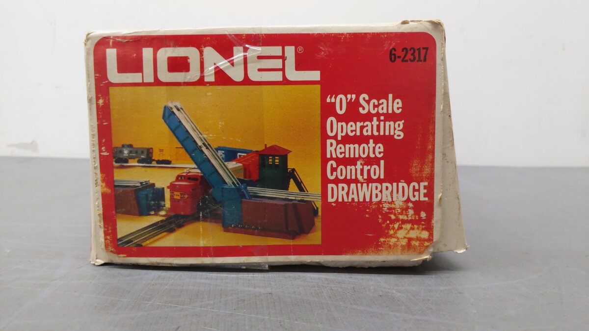 Lionel 6-2317 O Operating Drawbridge VG/Box