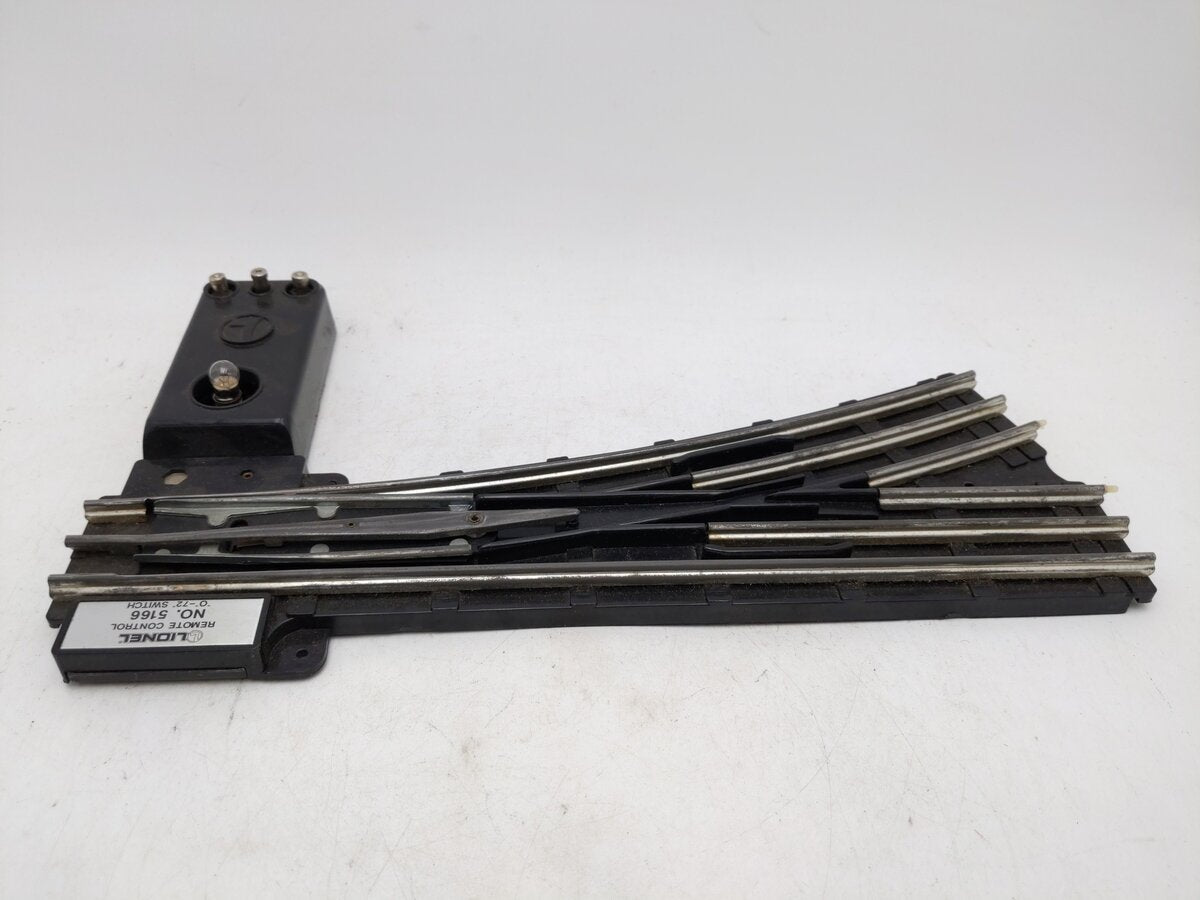 Lionel 6-5166 O Gauge Left Hand O72 Remote Switch/Turnout EX/Box