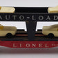 Lionel 6414 Vintage O Evans Autoloader w/ 4 Custom Automobiles