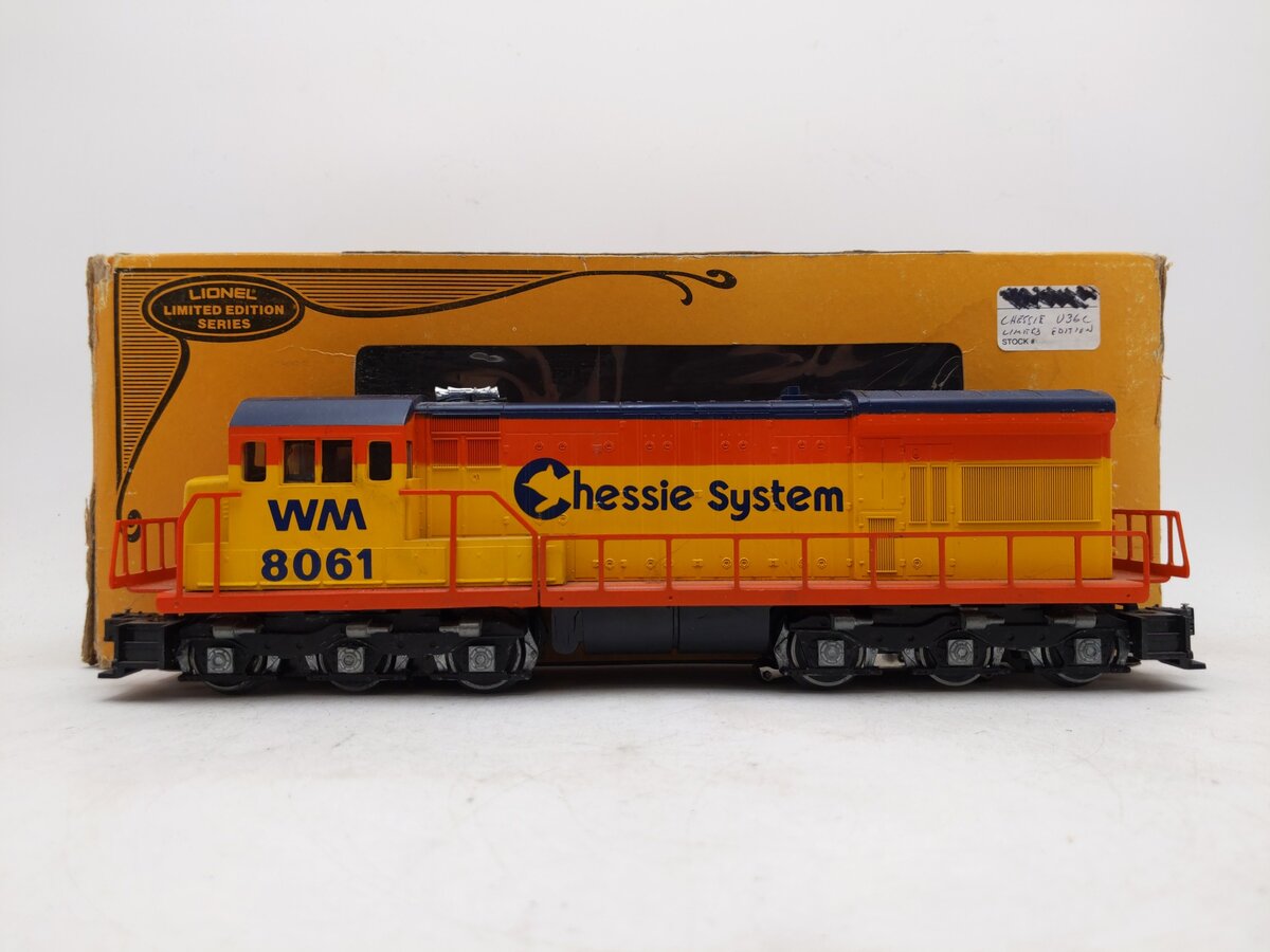 Lionel 6-8061 O Chessie Western Maryland U36C Powered Diesel Locomotive #8061 EX/Box