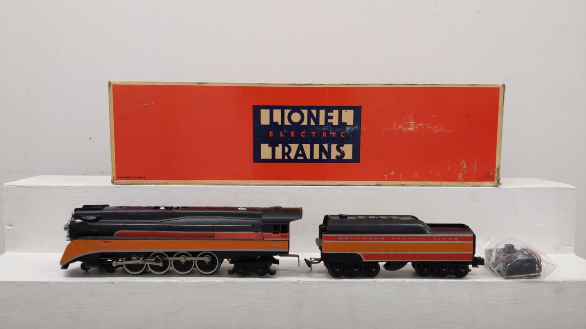 Lionel 6-18007 O Gauge SP Daylight 4-8-4 Steam Locomotive & Tender #4410 w/RS EX/Box